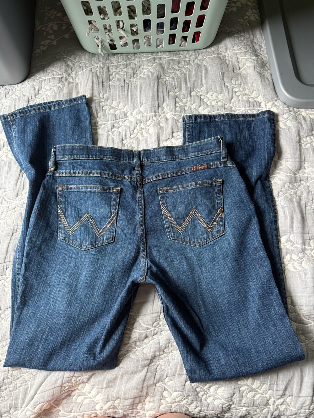 Wrangler Q-Baby No Gap Waistband Womens Jeans Size 11/12x34 - Picture 4 of 5